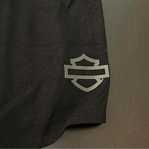 Harley Davidson women’s black button-down shirt size Medium NWOT - Picture 9 of 14